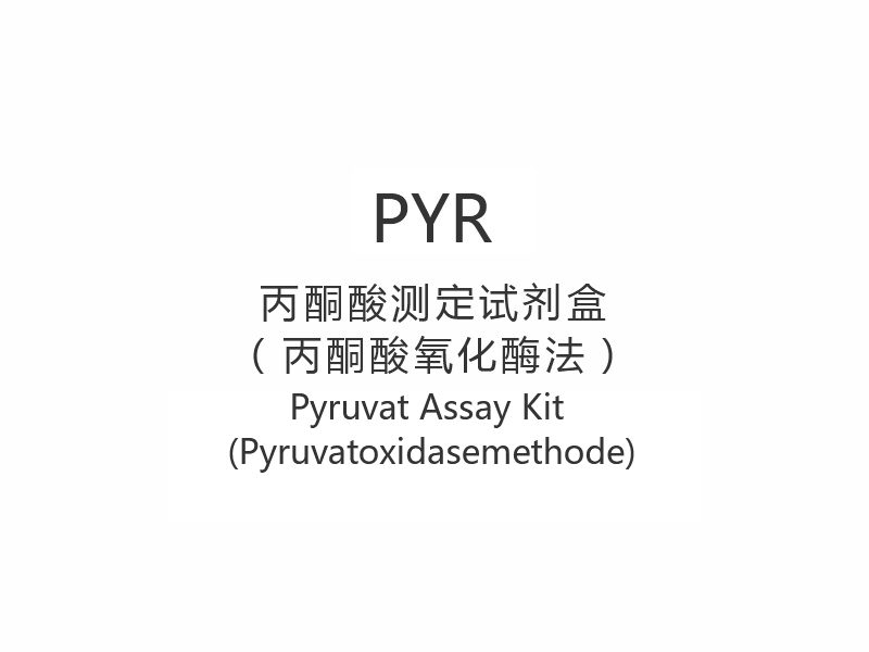 【PYR】Pyruvat Assay Kit (Pyruvatoxidasemethode)